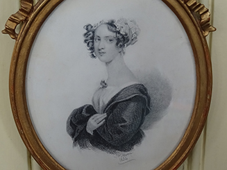 19th Century Pencil/Watercolour Portrait of a Lady